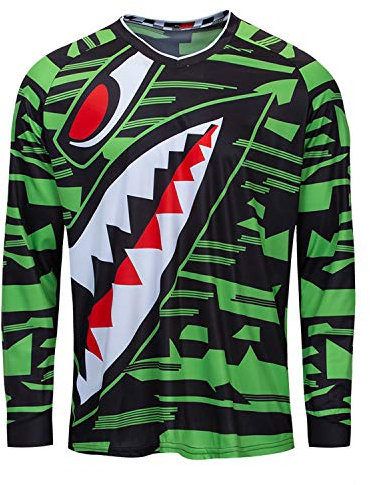 PSPORT Herren Motocross Jersey Langarm Motocross Shirt Herren Mountain Dirt Bike Jersey Downhill Reiten Racing Kleidung Tops, 9cd9521, XL