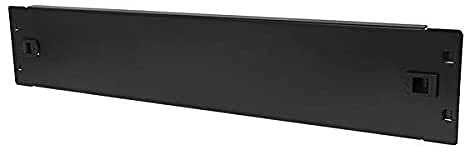 INFITRONIC - INSIRB112STL – 19 Zoll Stahl Rackblende Blindplatte U-Rackblende Blindabdeckung (Werkzeuglose Montage) (2 HE)