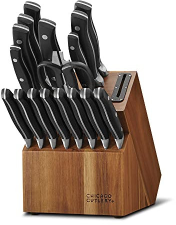 Chicago Cutlery Insignia Messerblock, Edelstahl, 18-teilig