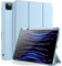Vobafe Custodia Compatibile con Cover iPad PRO 11 2022/2021/2020/2018, a Tre Ante con portapenne per iPad PRO 11 Pollici, Supporto 2. Gen Pencil, Attivazione/Disattivazione Automatica, Azzurro