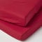 HOMESCAPES 2er-Set Spannbettlaken für Kinderbett 70x140 cm rot, Kinder-Spannbetttuch, 100% ägyptische Baumwolle