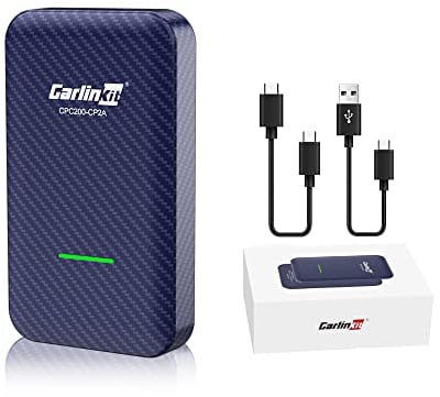 Carlinkit 4.0 Wireless Apple CarPlay & Android Auto 2-in-1-Adapter, für kabelgebundene CarPlay-Autos Modelljahr: 2016–2025, Plug & Play, unterstützt Online-Update