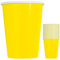 WedDecor Bicchieri di carta usa e getta, 266 ml, colore giallo fluo, perfetti per servire bevande calde o fredde, compleanni, barbecue, matrimoni, picnic, Natale ed eventi speciali, 14 pezzi