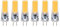 Lampadine a LED GY6.35, Lampadine Non Dimmerabili da 5W 500LM per Illuminazione Domestica Lampadine Ad Angolo del Fascio a 360° per L'illuminazione Decor Lampadario per la Casa (Bianco caldo)