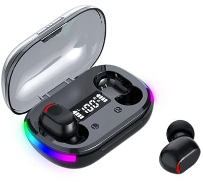 BD&M Kabellose Ohrhörer, Bluetooth Gaming Earbuds Wireless Kopfhörer, TWS Kopfhörer In-Ear Wireless Ear Buds, für Gaming, Workout, Sport, Arbeit, Laufen, Fitnessstudio