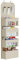 YOUDENOVA Over Door Storage with 6 Clear Window Pockets, Hanging Storage with Steel Hooks, Wardrobe Storage Organiser for Toy Nursery Kitchen Bedroom Bathroom (Beige-4 Pockets)