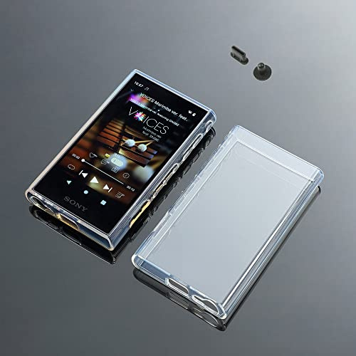 AudioPartner Weiche transparente Schutzhülle für Sony Walkman NW-A306 NW-A307 NW-A300 Serie mit Staubstecker (klar)