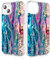 Losvick iPhone 13/14 Case, Marble Pattern Hybrid Double Layer Hard Back PC + Shockproof TPU Bumper, 6.1 inch - Marble Pattern