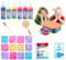 Balakaka Aqua Gelz Set avec 6 Bouteilles de Gel Coloré,Jouet en Gel d'eau avec Moule, Colorés DIY Gels Magiques 3D CréAtifs pour Enfants 3+ Cadeau