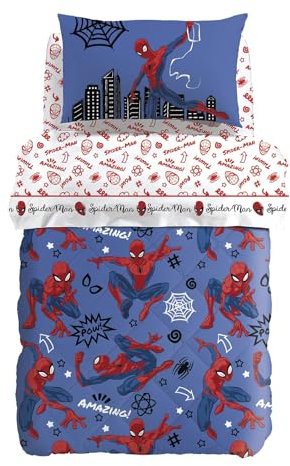 Caleffi Marvel Steppdecke Spider Man Amazing für französisches Bett (170_x_260_cm)