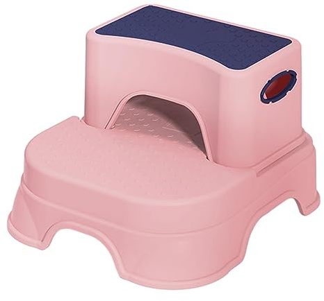 Supatmul Tritthocker Kinder 2 Stufen, Rutschfester Kunststoff Hocker für Kinder, Kinder Bad Toilette Kinderhocker für das Töpfchentraining, Verwendung in Küche und