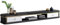 TV-Ständer, Schrank, Set-Top-Box, Multimedia-Regal, wandmontierter TV-Schrank, Hintergrund, Wanddekoration, Regal, platzsparend/schwarz/100 x 24 x 18 cm