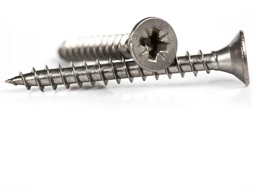 3mm x 30mm General Purpose A2 Stainless Steel Countersunk Wood Screws Pozi Drive Chipboard Screws (Pack of 20)