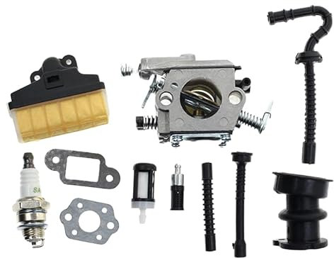 AiiQee MS250 Carburateur pour tronçonneuse Stihl MS250 021 023 025 MS210 MS230 Pièces de rechange WT286 1123-120-0605