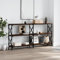 CKioict Moderner Konsolentisch Nachttisch Wohnzimmermöbel Konsolentisch Braun Eichen-Optik 200x28x80,5 cm Holzwerkstofffür Eingang, Flur, Wohnzimmer