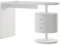 Vicco Schminktisch Lara, Kosmetiktisch, Weiß Hochglanz, 120 cm mit 2 Schubladen