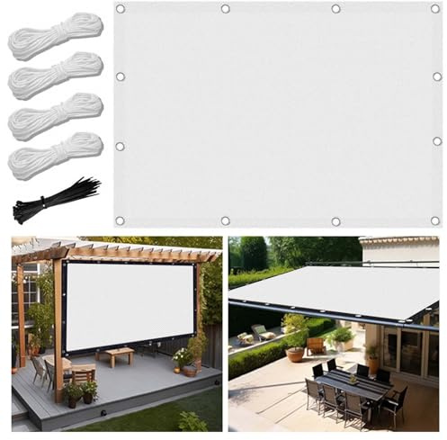 Balkon Sonnenschutz 0.5x3.5m Markisenstoffe Meterware im Viele Größe und Farben, Balkon Sonnenschutz inkl Befestigungsseile, UV-Schutz, Wetterfest für Garten Terrasse