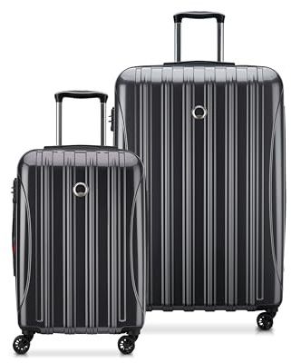 DELSEY PARIS Helium Aero Hardside Expandable Luggage with Spinner Wheels, Titanium, 2-Piece Set (21/28), Helium Aero Hardside Expandable Luggage with Spinner Wheels