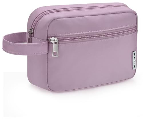 MOCOCITO Neceser Hombre para Viaje, Bolsa de Aseo Hombre Mujer Makeup Bag Impermeable Bolsas de Afeitado Pequeño Neceser Maquillaje para Accesorios de Tocador (Lila Delicado)