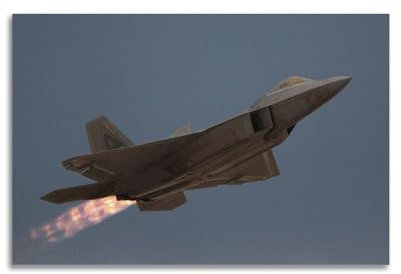 SHJNGU Poster Active Fighter, Lockheed Martin F-22, Raptor-Poster, dekoratives Gemälde, Leinwand, Wandposter und Kunstdruck, moderne Familienschlafzimmer-Dekoration, Poster, 60 x 90 cm