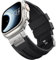 Bandletic Compatible with Apple Watch Ultra/Ultra 2 Strap - Soft Silicone Sports Strap Compatible with Apple Watch Straps Men/iWatch Series 10 46mm 9 8 7 45mm SE 6 5 4 44mm, Black