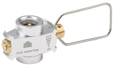 SYCSYH Gas Cartridge Adapter Gas Refill Adapter Butane Adapter Gas Cartridge Screw Valve Adapter Camping Stove Adapter Lindal Valve Compatible with Butane & Propane