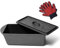 KUHA Cast Iron Bread Loaf Pan with Lid + Heat Resistant Gloves - Pre-Seasoned Cast Iron Bread Pan with Handles - Oven-safe bread pans for homemade bread - Ideal Loaf Pans for Campfire or Home Kitchen