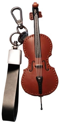 Modischer Retro-Celloen-Schlüsselanhänger, Musikinstrument-Anhänger, einzigartiger Schlüsselanhänger, Taschenanhänger, Musikliebhaber-Schlüsselanhänger, kreativer Schlüsselanhänger, Studentenzubehör,