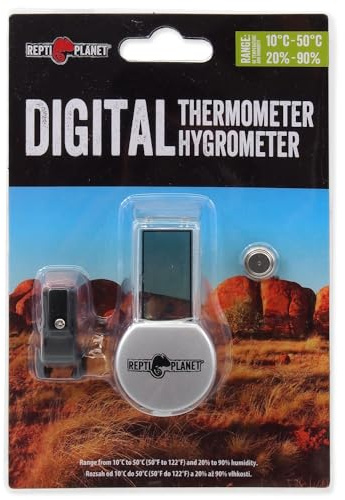 Repti Planet Thermometer/Hygrometer mit LCD-Display für Reptilienterrarien