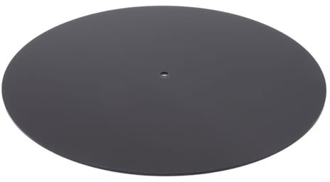 Acrylic Turntable Mat, Shock Absorption, Noise Reduction, Better, Wear, Anti-Static Record Pad for Standard Turntables (Clear Black)