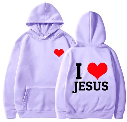 BOTCAM Borsa invernale da uomo con cappuccio a maniche lunghe, casual, sportiva, con stampa in bottom, Lilla, L