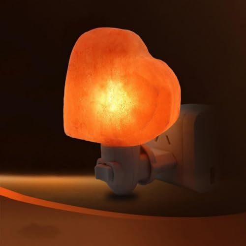 Lampada di sale alimentata tramite USB, lampada di roccia naturale, a risparmio energetico, luce calda per camera da letto, soggiorno, studio, decorazione