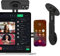 CloudValley Support Téléphone Magnétique pour Ordinateur Portable, Caméra de Continuité 3D Réglable pour iPhone Mag et Tous Les Téléphones, Holder Oliable pour Tesla, PC et Moniteur de Gym, Noir