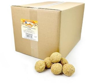 160 Chubby Suet Fat Balls High Energy Feed Wild Garden Bird Food 12.55kg