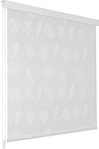 Juroupi Shower Roller Blind 120x240 cm Sea Star,Water-repellent Shower Roller Blind,Shower Curtain Roller Blind,Bath & Shower