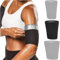 AFCJLTO Lot de 2 Brassards de Sudation, Anti-Transpiration pour Bras de Sauna, Manchons Amincissants et Réglables pour l'Entraînement Sportif des Bras(2XL/3XL)