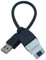 Câble adaptateur USB 3.0 avec clip sécurisé et transfert de données rapide de 20 cm