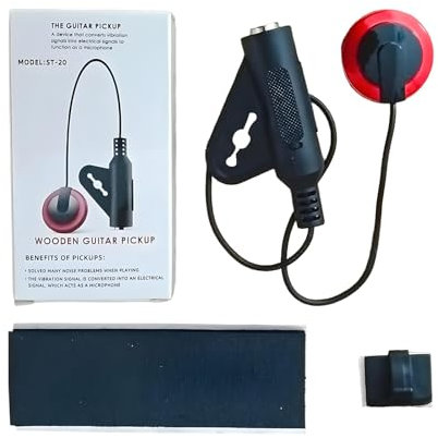 Acoustic Guitar Pickup Preamp, Built-In Tuner with Eq Control, Instrument Amplifier Bass, Ukulele, Violin, Banjo, Ideal for Professional Recording, Live Performance, Travel Practice, 30cm Abs Metal