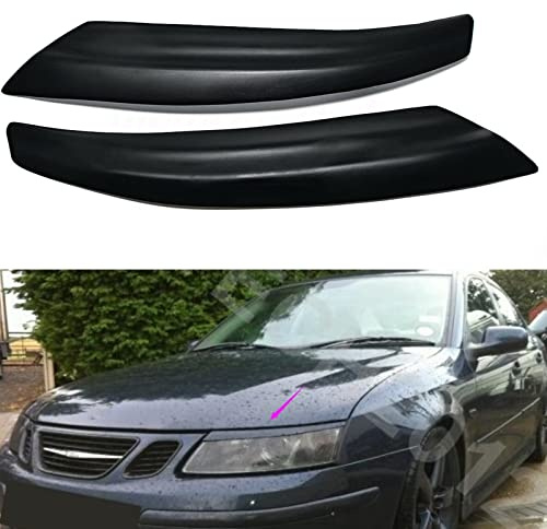1 Paar Frontscheinwerfer Augenlid Augenbrauen Abdeckung für Saab 9-3 2002-2007