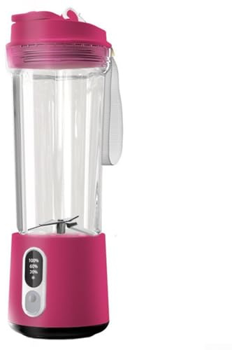 Portable Blender with Powerful Motor, Automatic Cleaning Feature, and User Friendly Interface for Smoothies, Sauces, and Soups (JB500A1 Red)