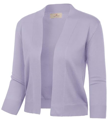 GRACE KARIN Bolero Damen Festliche 3/4 Ärmel Kurz Strickjacken für Kleid