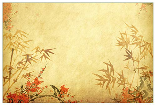 Wallario Küchenrückwand selbstklebend 90 x 60 cm, Motiv: Herbststimmung Alter Papyrus mit Herbstmotiven | Spritzschutz abwischbar & pflegeleicht