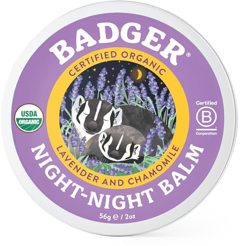 Badger Night Balm - Gute Nacht Balsam, 1er Pack (1 x 56 g)
