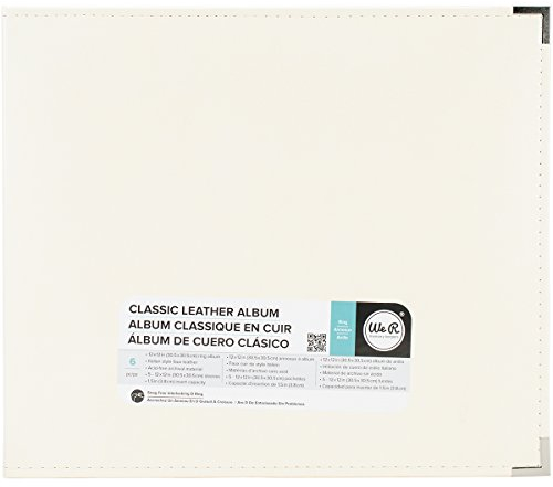 WE R Memory Keepers Classic Leder 3 Ring Album 12 Zoll x 12 Zoll Vanille