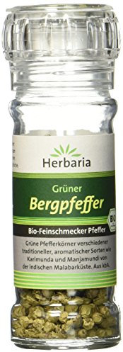 Herbaria Bergpfeffer grün, 1er Pack (1 x 25 g Glasmühle) - Bio