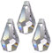 10x Regenbogenkristall Wiener Birnel 20mm Crystal 30% PbO ~ Feng Shui Lampen Kronleuchter