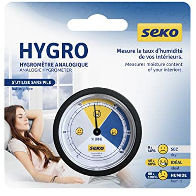 Seko Hygroseko - Igrometro meccanico per misurare l'umidità della casa