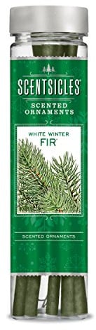 Scentsicles Duftstäbchen für deinen Weihnachtsbaum - White Winter Fir (6 Stäbchen) - Klassicher Tannenduft für Dein Zuhause - Duftsticks mit bis zu 30 Tagen Duftdauer je Stick