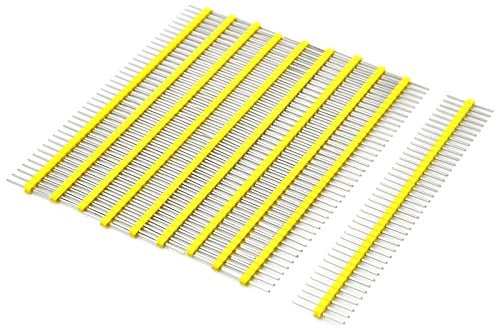 Gikfun 40 Pin 2.54mm Single Row Breakaway Male Pin Header for Arduino (Pack of 10pcs) EK1530
