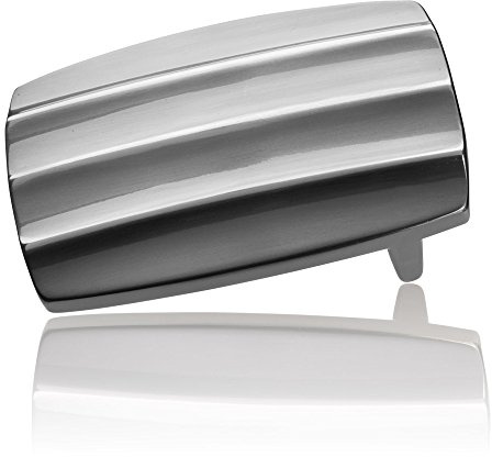 FREDERIC HERMANO Gürtelschnalle Buckle 35mm Metall Silber Anthrazit - Buckle Piato - Dornschliesse Für Gürtel Mit 3,5cm Breite - Silberfarben Anthrazit